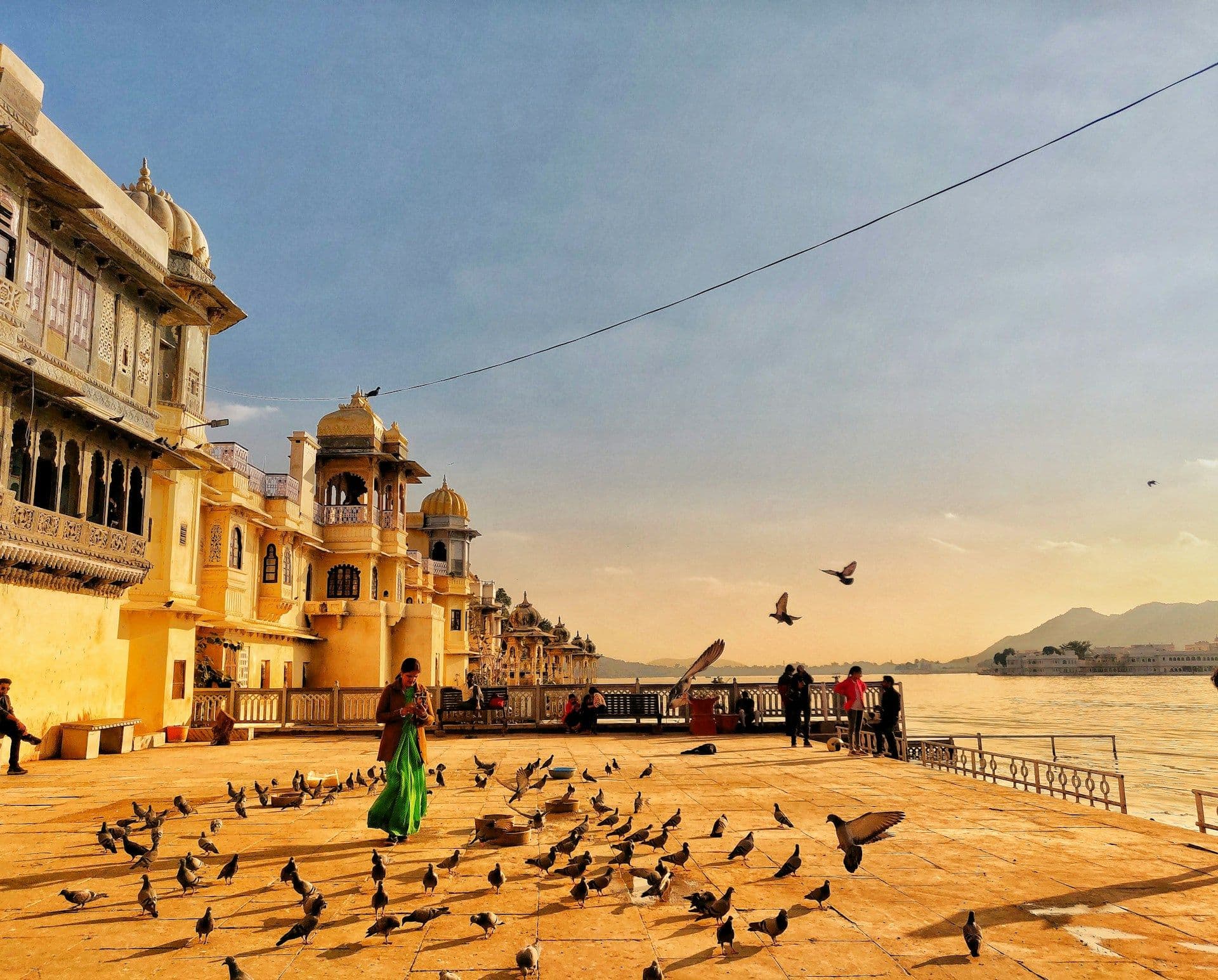 Gangaur Ghat along Lake Pichola in Udaipur