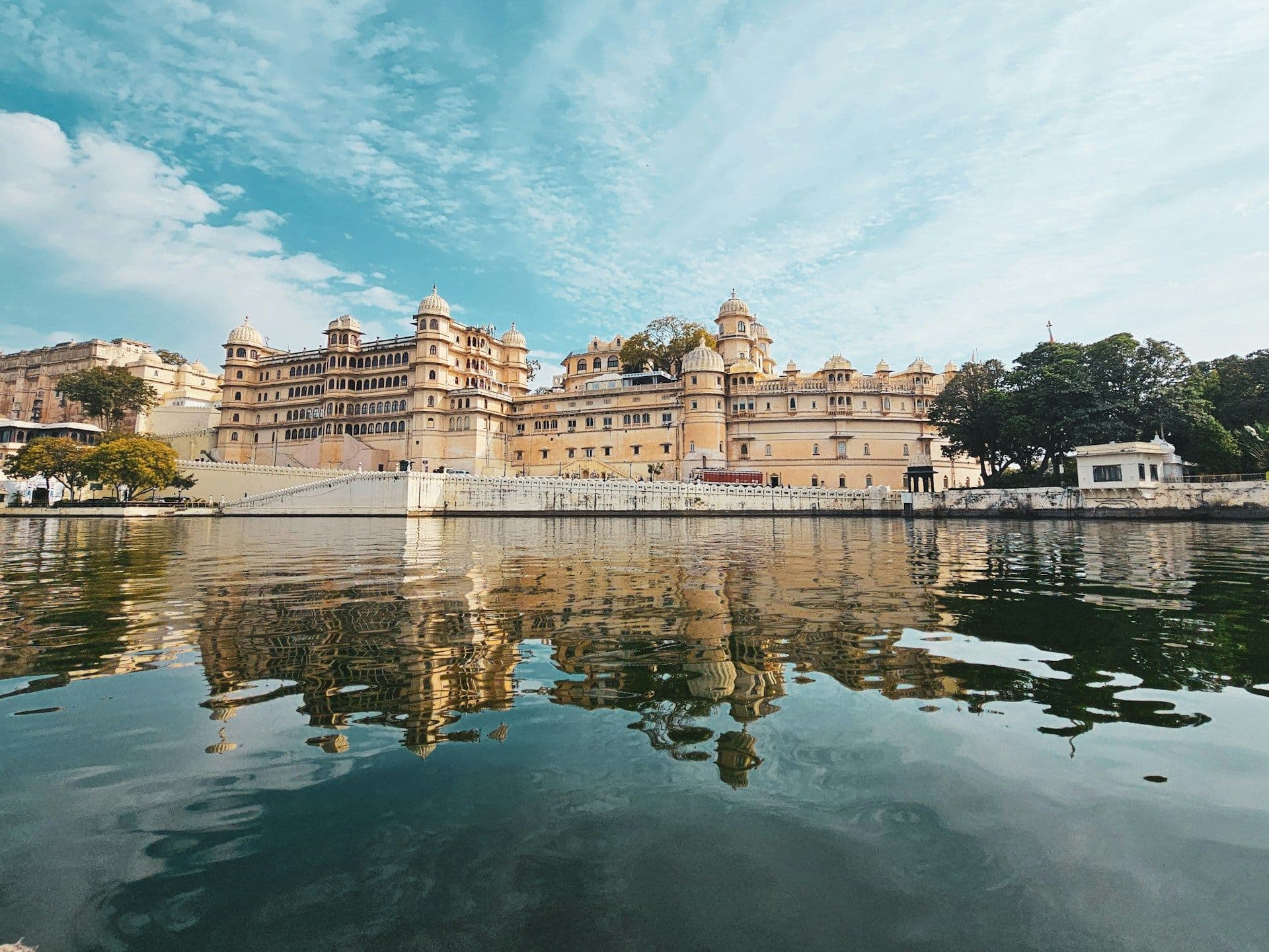 City Palace located along the eastern banks of Lake Pichola in Udaipur